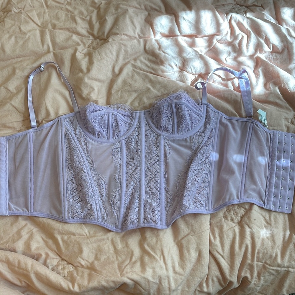 purple corset top
